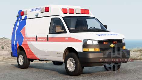 Chevrolet Express 3500 Extended Cargo Van 2022 pour BeamNG Drive