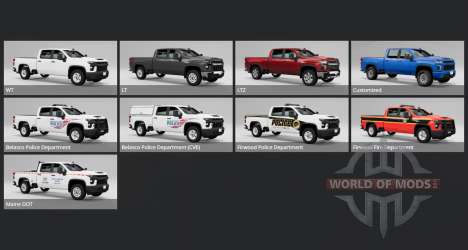 Chevrolet Silverado 2500 HD LTZ Crew Cab 2023 pour BeamNG Drive