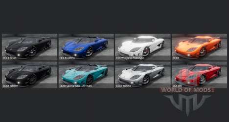 Koenigsegg CCXR Trevita (7071) 2009 für BeamNG Drive