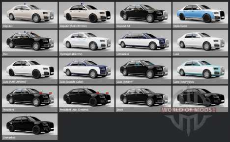 Aurus Senat Limousine L700 (412312) 2024 pour BeamNG Drive